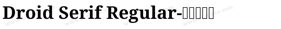 Droid Serif Regular字体转换